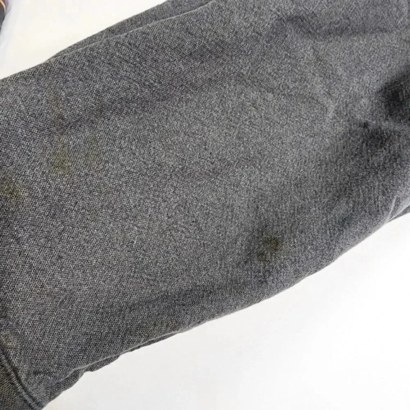 LL Bean Flannel Chamois Cloth Shirt Size XL Tall Gray Flannel Button Long Sleeve - Picture 8 of 9